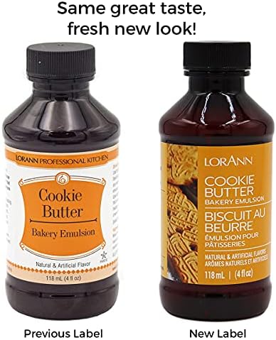 Lorann Oils Bakery Emulsions Natural & Artificial Flavor 4Oz-Cookie Butter
