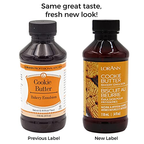 Lorann Cookie Butter Bakery Emulsion, 4 Ounce Bottle #TOP1