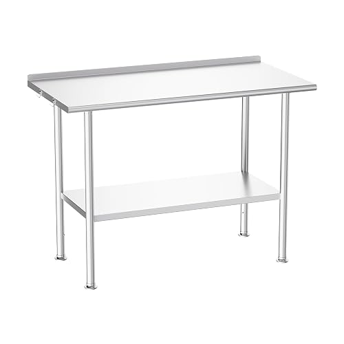 Atelicf NSF Stainless Steel Prep Table 24X48 inch
