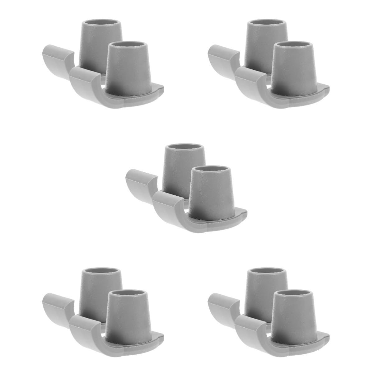 5 series Fundas Para Pies De Bastones De Trekking Acolchado Para Muletas Accesorios Para Andadores Bastones De Trekking Punta Antideslizante Alfombrilla Para 2 piezas x 5