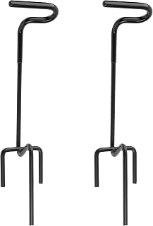 Ground Blind Bow Holder, Portable Bow Holder, Versatile and Durable Archers Ground Bow Stake for Ground Hunting and Target Practice Compound Bow Accessories 2-Pack
