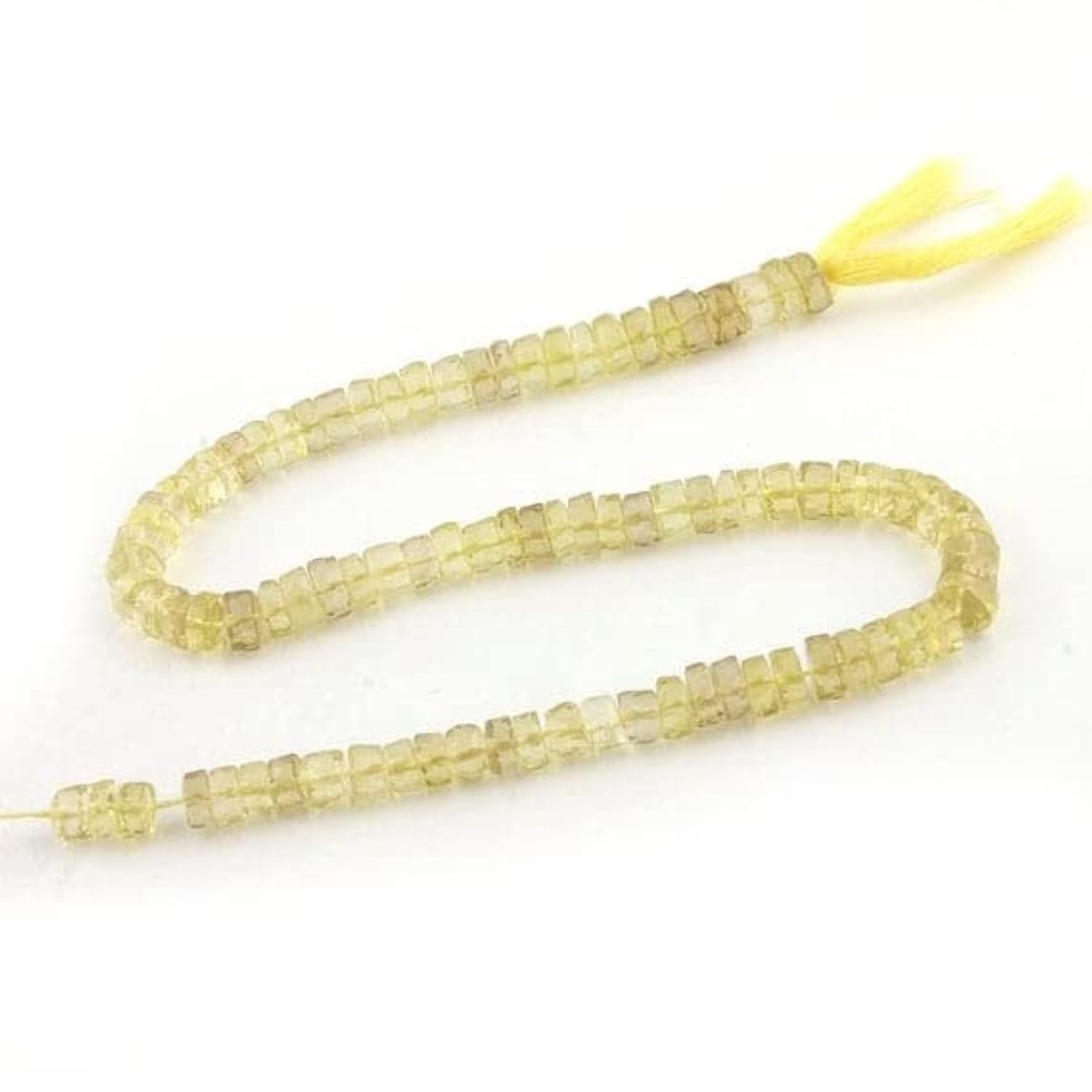 Lemon Quartz Heishi perles plates minces 6mm-7mm pour bricolage bijoux DIY rang 13" SB1876
