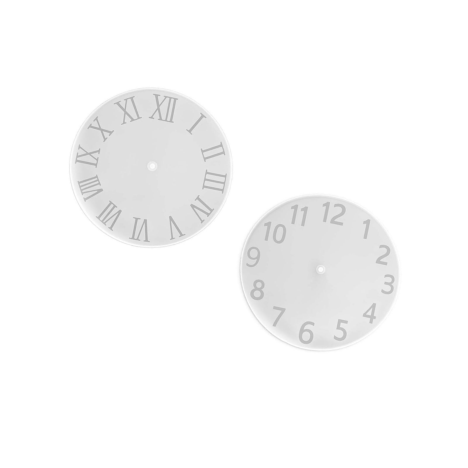 Msioytog Round Clock Silicone Molds Temperature Resistant Food Safe Silicone for Making Wall/Desk Clock Resin Art Large Face Cast