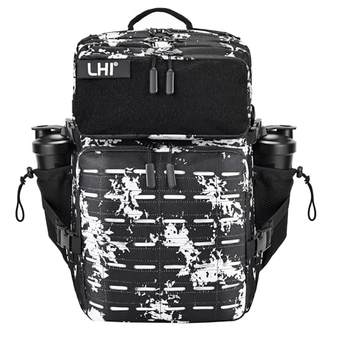 Image of LHI Tactical Military Backpack for Men 25L /45L Large Molle Army Assault Pack 3 Day Hiking Rucksack With Bottle Holder