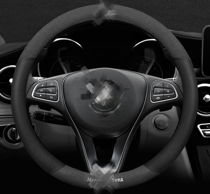 Cxy ステアリングカバー ハンドルカバー スエード 牛革製 専用ロゴ ステアリング パーツ 車内装 Mサイズ カーアクセサリ 内装パーツ カバー 38 ブラック レッド 並行輸入品 ブラック Perpustakaan Ithb Ac Id