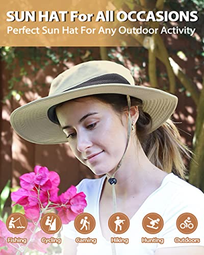 Sombrero de sol Tirrinia para mujer con ala ancha miniatura 5