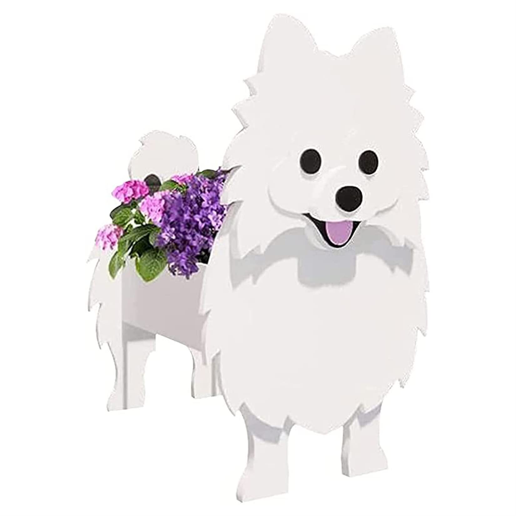 EIMOPE Cute Dog Flower Planter Plant, PVC Animal Plant Pots Garden Planters Succulent, Small Gifts Dog Planter, Storage Containers Dog Planters, Cartoon Planter Garden decor, 43X25cm