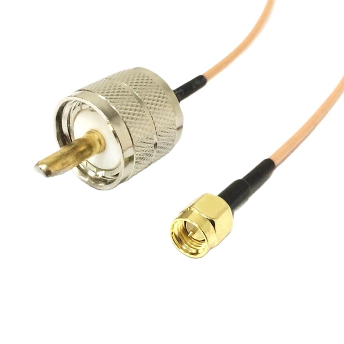 LIHUA SMA Femmina Maschio Interruttore UHF Ja-ck Plug SO239 Cavo Adattatore RG316 15cm 6inch (Tipo4,15cm)