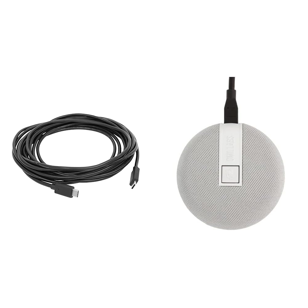 USB C Extension Cable (Meeting Owl 3) & Expansion Mic for Meeting Owl 3 - Extend Audio Reach in Larger Spaces by 8 feet (2.5 Meters) in The Direction of The mic.
