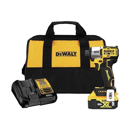 DEWALT 20V MAX Impact Driver, Cordless, 3-Speed, Battery and Charger Included (DCF845P1)