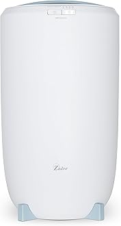 Zadro Large Hot Towel Warmer Bucket Timer Electric Towel Warmer for Bathroom Auto-Shut Off Heated Towel Warmer Spa (Large | 20L | 12" Dia. x 21" Tall, White/Blue)