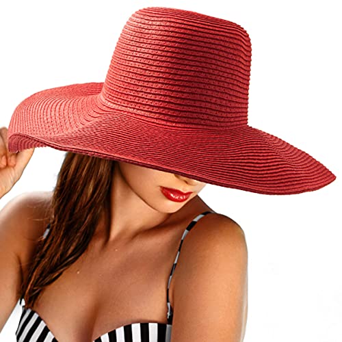 Sombrero de mujer de ala ancha para sol con protección UV miniatura 4