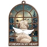 BlinkWishes Shih Tzu Dog Christmas Ornament, for Shih Tzu Owner, Shih Tzu Lover, Dog Mom Dad, Shih Tzu Memorial Ornament Gift for Loss of Dog Tree Decor