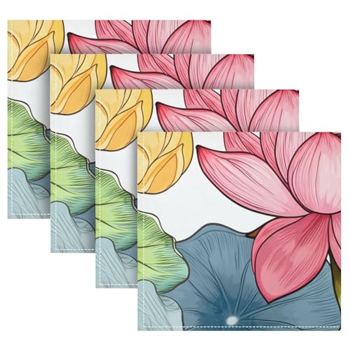 Servilletas de Tela Yettasbin Lotus Set x6 50.5x50.5 cm miniatura 5
