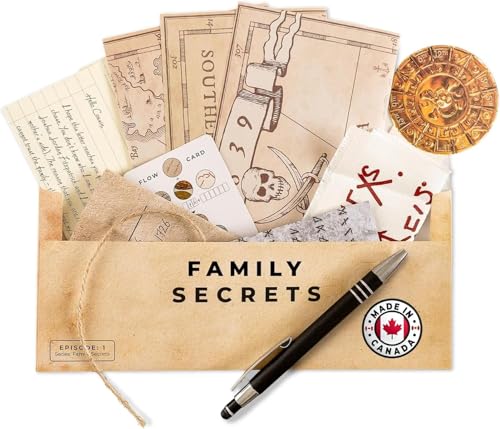 Escape Mail: Gripping Escape Room Game in an Envelope - Episode 1: Family Secrets. Immersive Storyline The Family Will Love Or for Date Night Age 10+ (2nd Edition)