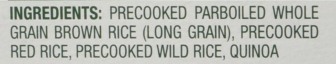 Minute Multi-Grain Medley Brown Rice Red Rice Wild Rice Quinoa 4 - 3 Oz Bags (Pack of 4)