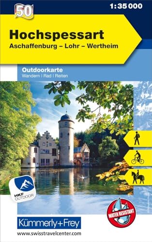 Hochspessart: Mit kostenlosem Download für Smartphone: 50 (Outdoor maps Germany)