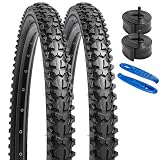 YUNSCM 2-PCS 26" Mountain Bike Tires 26 x 1.95/53-559 and...