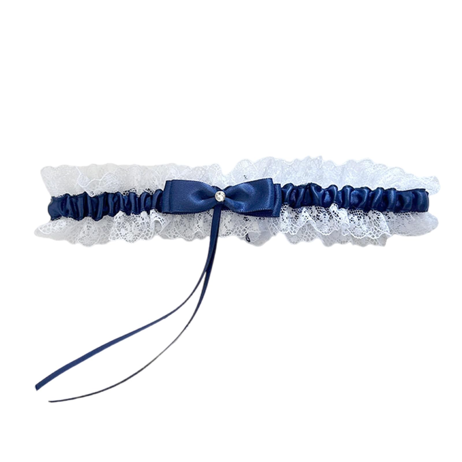 MICFENY Punk Leg Garters Bow Leg Band for Women Unique Party Costume Accessory Lingerie Thigh Chain Wedding Garter