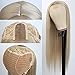 QD-Tizer Ash Blonde Synthetic Hair Wigs Long Straight Hair Mixed Platinum Blonde Color Natural HairLine Heat Resistant Fiber Hair Wigs for Fashion Women 32Inch