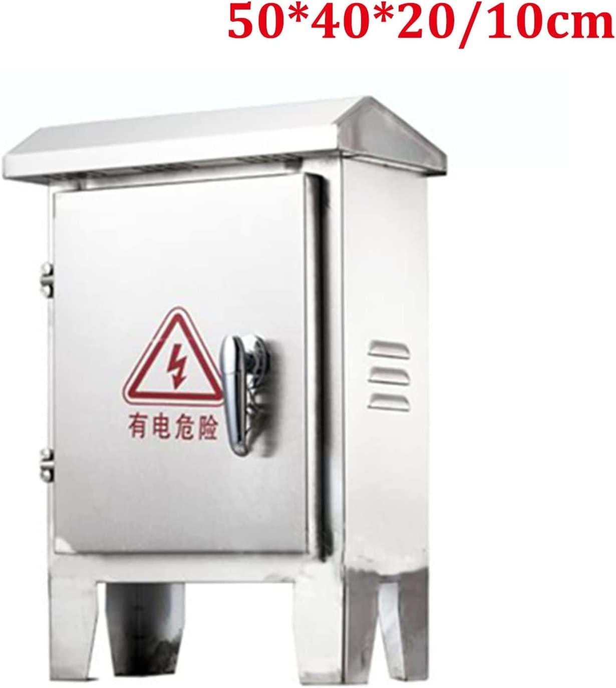XBTGS Scatola elettrica per progetti elettrici in acciaio inossidabile resistente alle intemperie IP67, scatola di controllo durevole per elettronica, 50 x 40 x 20 cm, ideale per applicazioni esterne