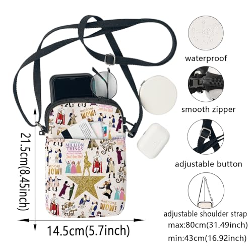 KEYCHIN Ham Musical Crossbody Bag Schuyler Sisters Fans Gifts Awesome Wow Ham Shoulder Bag Ham Merch2