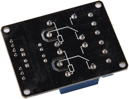 GTIWUNG 4 Stück 2 Kanal 5V Relaismodul, Relay Module 5V, 2 Channel Relais Modul mit Optokoppler für Raspberry Pi Arduino Relais Modul, Schwarz