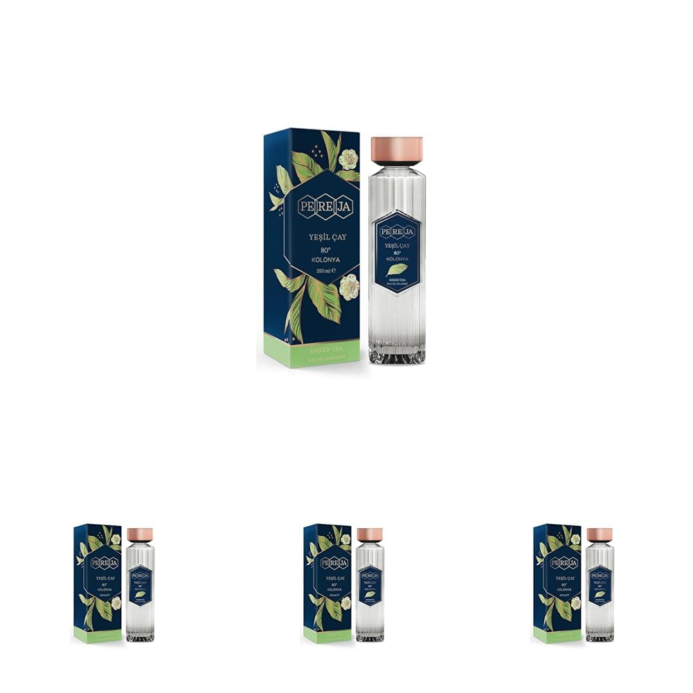 Pereja Yeşil Çay Parfümlü Kolonya 250 ml (4 paketi)