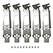 Price comparison product image BestParts 5pcs New Generic Low Profile Brackets for DELL PERC H830 LSI SAS 9300-8e PCI-e HBA LSI SAS00343 SAS3008 12Gb PCI-e HBA Lenovo 00AE914 with Screws