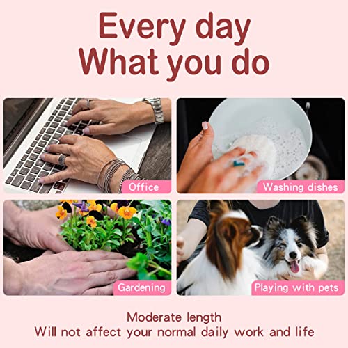 Yivaiks 24 Pcs Pink Press On Nails Short | Medium French Tip Nails Glitter Diamond Crystal Flower Glossy Fake Nails False Nails With Glue On Nails Design Full Cover Acrylic Nails（White French Flowers）… #TOP3