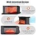 Mini 1000W 3D Electric Fireplace,Portable Electric Fireplaces,Freestand Practical Heater Flame Stove Realistic Effects for Living Rooms, Bedrooms, Basements,RVs, Offices