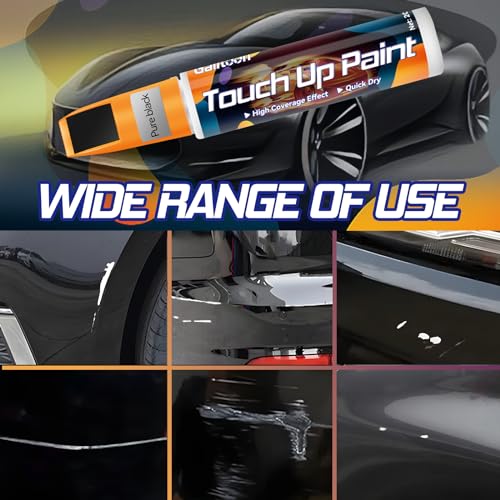 Touch Up Paint for Cars, Car Scratch Repair, Two-In-One Car Touch Up Fill Pen, Quick & Easy Solution to Repair Minor Automotive Scratches 0.8 fl oz (1, Black)