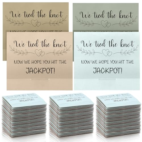 Porte-tickets de loterie de mariage Clabby | Lot de 200 enveloppes cadeaux pour invités