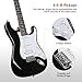 SAYHA Electric Guitar, 39 Inch Solid Full-size Electric Guitar HSS Pickups Starter Kit Includes Amplifier, Bag, Digital Tuner, Strap, String, Cable, Picks（Black）