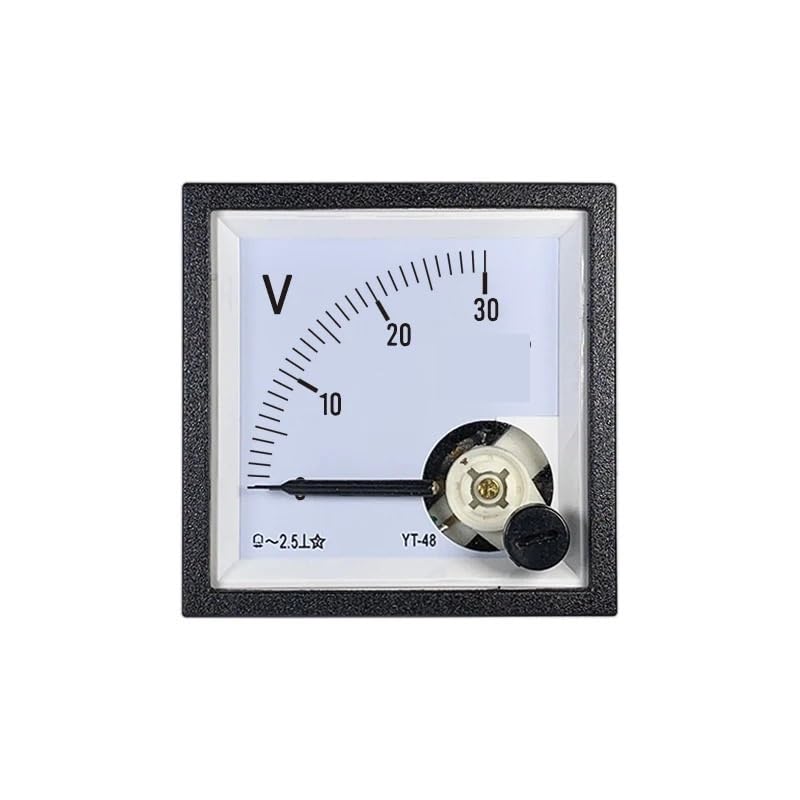 Voltímetro de CA YT48, voltímetro pequeño con puntero, 99T1 CP48 BE48, tamaño 45 mm, instrumento electromagnético, 100 V, 250 V, 300 V, 450 V, 500 V, 600 V(AC 450V)