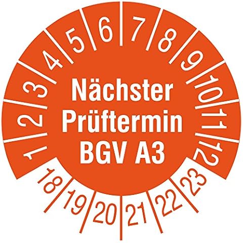 TE-Office 500 Pieza Prüfaufkleber Etiquetas Engomadas de la Inspección Cover