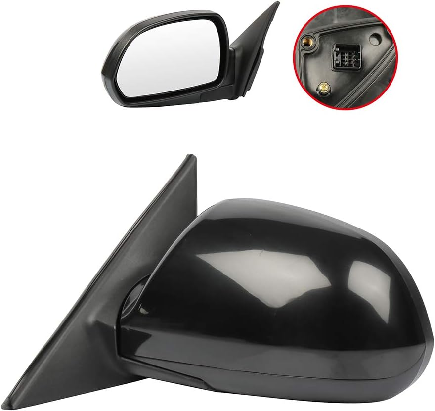 Driver Side View Mirror Fit 2001 For Hyundai ELANTRA Door Mirror Power Operated Power Heated Manual Folding Black HY1320128