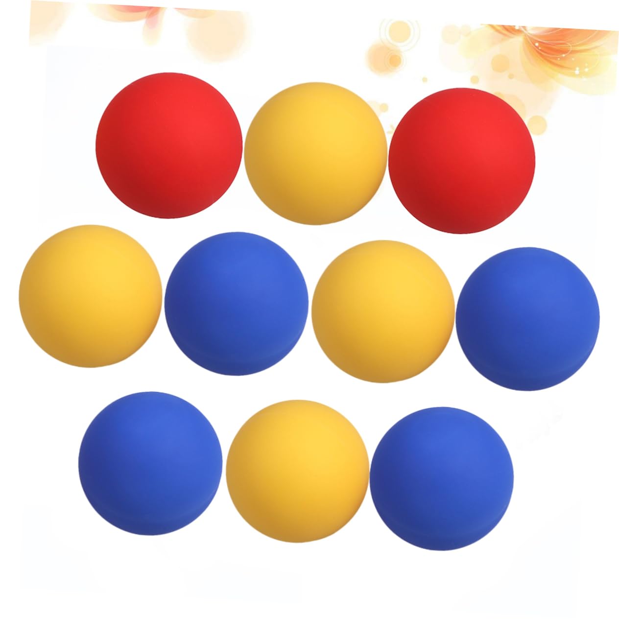 FRCOLOR Balles de Massage et Auto-massage Lot de 10 en Silicone pour Relâcher les Nœuds Musculaires, Thérapie des Points de Déclenchement Couleur Aléatoire