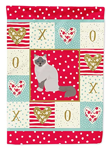 Ornement de façade haut de gamme chat Birmanie Love en toile canvas lourd