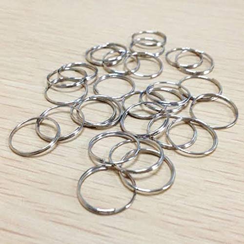 Discount4Product Metal Chandelier Prisms Pendants Balls Suncatchers Garland Glass Beads Split Rings (12 Mm, 50 Piece, Clear)