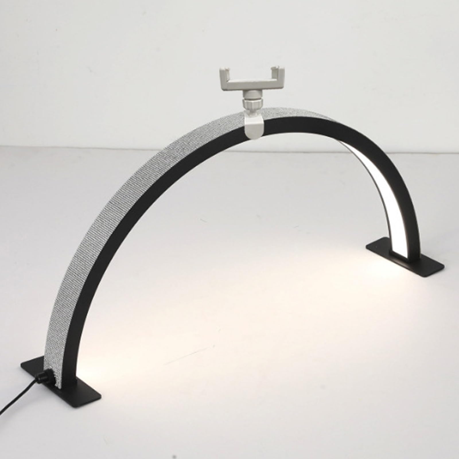 Lampe LED demi-lune noire à intensité variable avec support de téléphone - 8