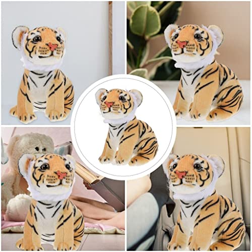 Image of Tickles Siberian Jungle Tiger Soft Stuffed Animal Plush Toy for Kids Birthday Gifts Car (Color: Yellow & Black Size: 22 Cm)