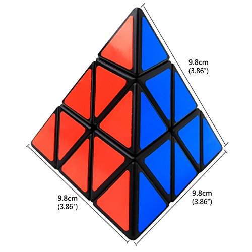 Cooja Zauberwürfel Pyraminx 3x3, Pyramid Cube Magische Pyramide Speed Cube Würfel für Puzzle Cube Enthusiasten