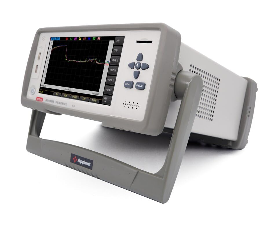 AT4708V 8 Channel PT100 Heat Resistance Supported Multi-Channel Temperature Meter