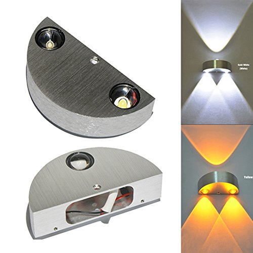 BANGWEIER Indoor 3W LED Wall Lamp AC110V/220V Bedroom Decorate Sconce Cold White/Warm White/Yellow Light