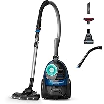 Philips 5000 Series Aspirapolvere Senza Sacco – Motore Da 900 W, Tecnologia PowerCyclone 7, Filtro Allergy H13, Spazzola TriActive LED, Compatto E Leggero (FC9557, 09)