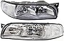Garage-Pro Headlight Assembly Compatible with 1997-1999 Buick LeSabre Halogen, with Cornering Lamp Equipped, Set of 2, Driver and Passenger Side