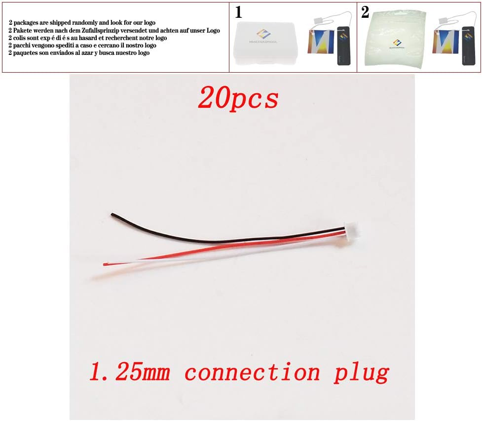 20pcs 1.25mm Connection Cable Plug Micro Mini Servo Connector RC Model ESC Connected Adapter Length 70mm 3P Line