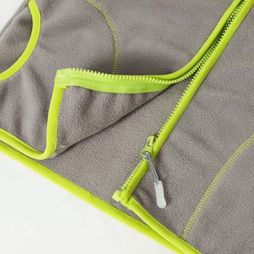 Image of Boys Full Zip Polar Fleece Vest Sleeveless Outwear Warm Jacket with Pockets