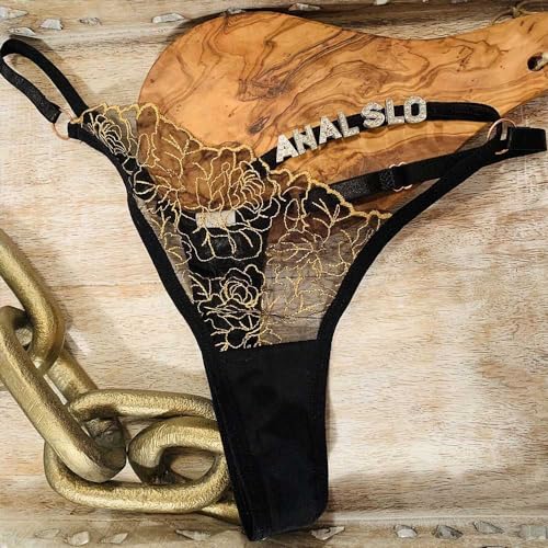 Tanga sexy de renda personalizada para mulheres, calcinhas personalizadas com nome vintage nome pers